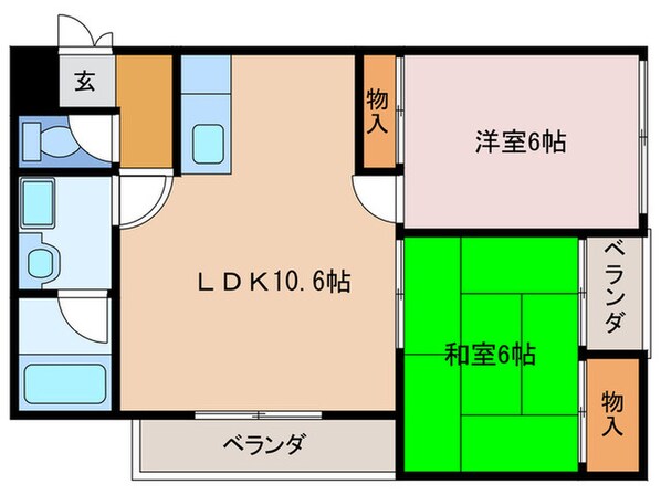 シンシア高松の物件間取画像